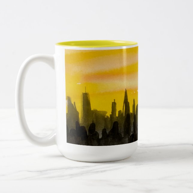 Stadtbild-Tasse Zweifarbige Tasse (Links)