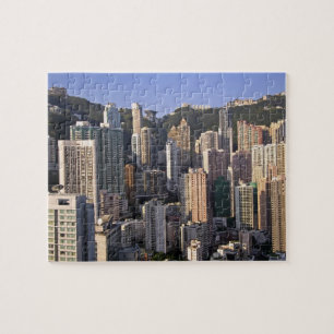 Stadtbild von Hongkong, China Puzzle