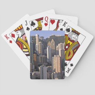 Stadtbild von Hongkong, China Spielkarten