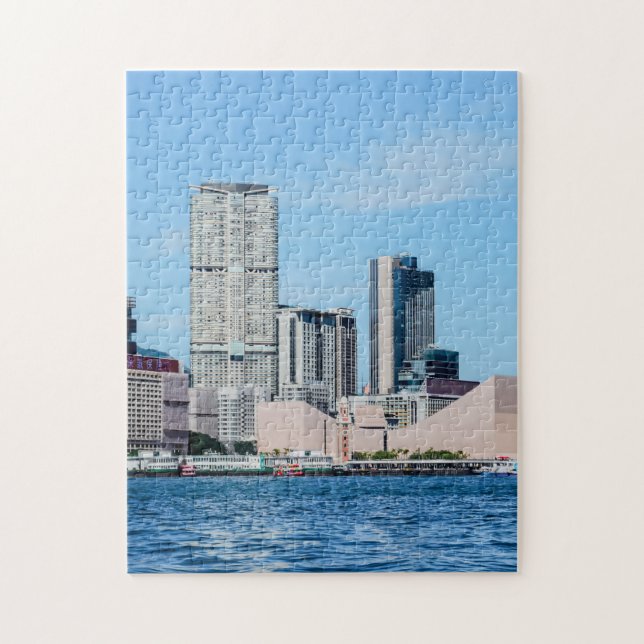 Stadtbild von Hongkong Puzzle (Vertikal)