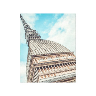 Stadtbild von Mole Antonelliana, Turin, Italien Leinwanddruck