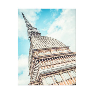 Stadtbild von Mole Antonelliana, Turin, Italien Leinwanddruck