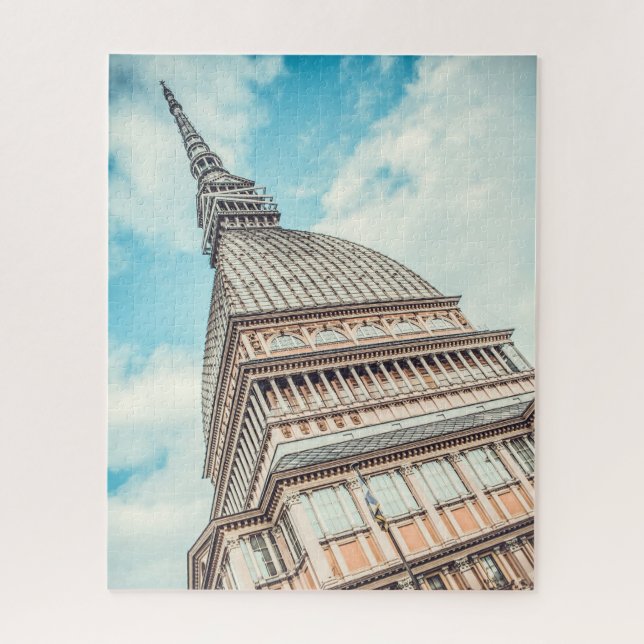 Stadtbild von Mole Antonelliana, Turin, Italien Puzzle (Vertikal)