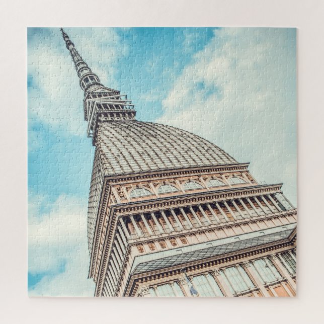 Stadtbild von Mole Antonelliana, Turin, Italien Puzzle (Vertikal)