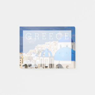 Stadtbild von Santorini, Griechenland Post-it Klebezettel