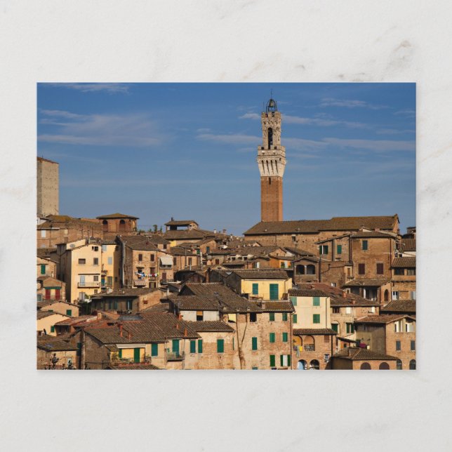 Stadtbild von Siena Postkarte (Vorderseite)