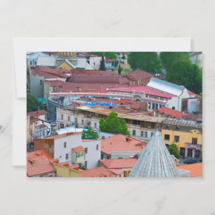Stadtbild von Tiflis Dankeskarte