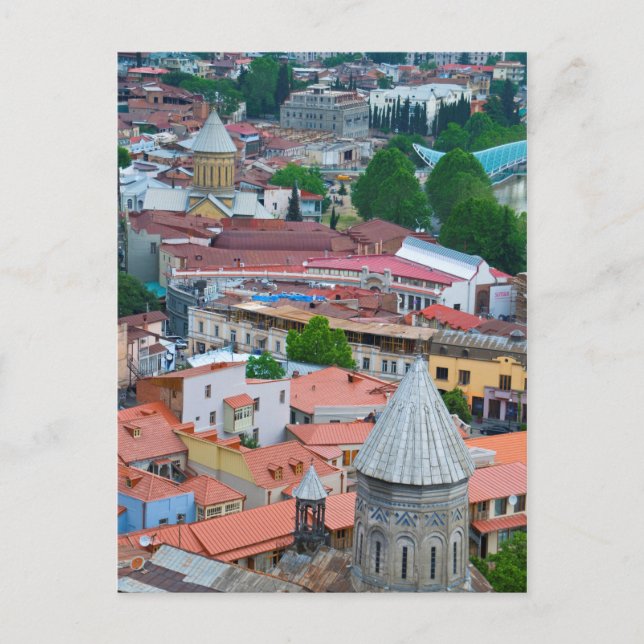 Stadtbild von Tiflis Postkarte (Vorderseite)