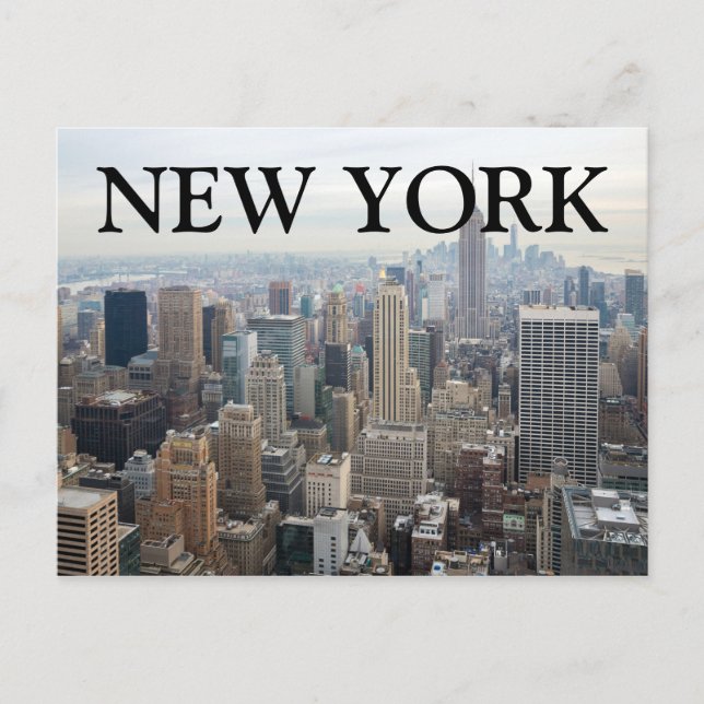 Stadtblick in der Nacht | New York City, NY Postkarte (Vorderseite)