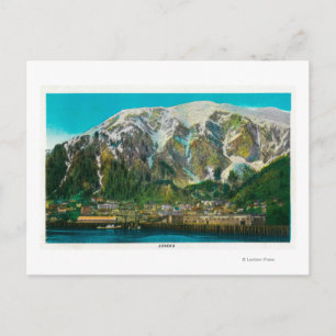 Stadtblick von Juneau, AlaskaJuneau, AK Postkarte