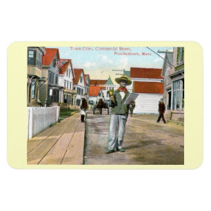 Stadtbote Commercial St., Provincetown, Vintage P Magnet