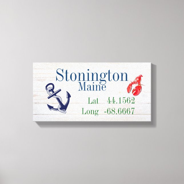 Stadtbreite und -längen leinwanddruck (Vorderseite)