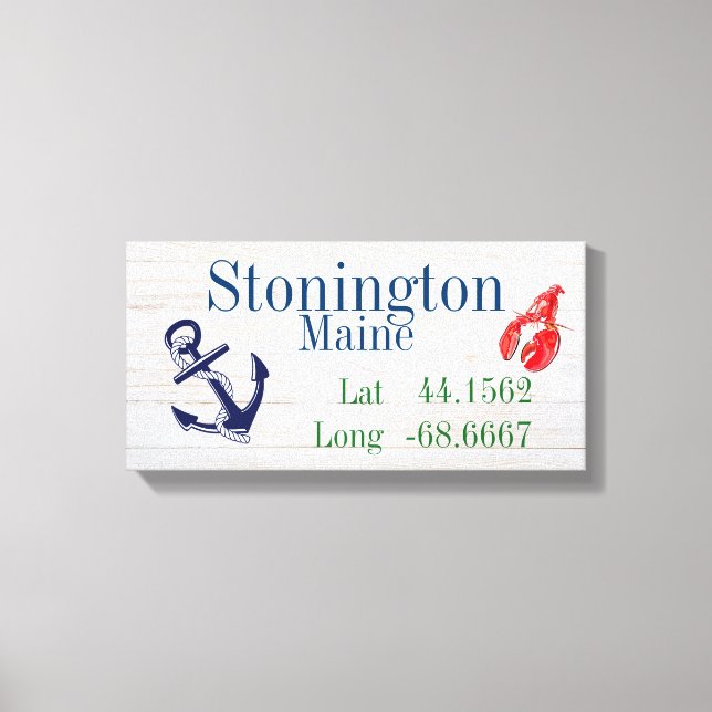 Stadtbreite und -längen leinwanddruck (Vorderseite)