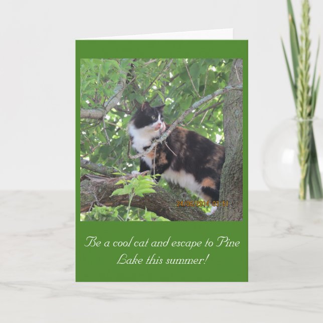 Städtchen liebt Pine Lake Bäume! Karte (Vorderseite)