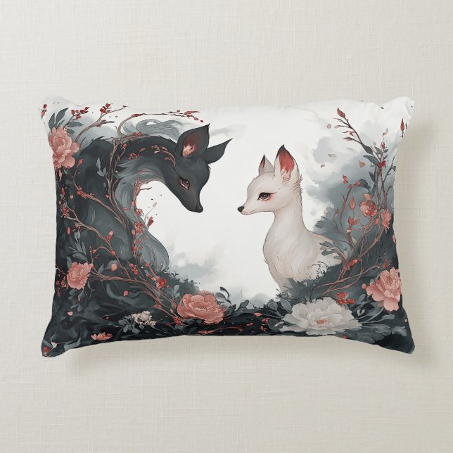 Städte im Licht und im Schatten Dekokissen (Vorderseite)