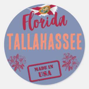 Städte in Florida Runder Aufkleber
