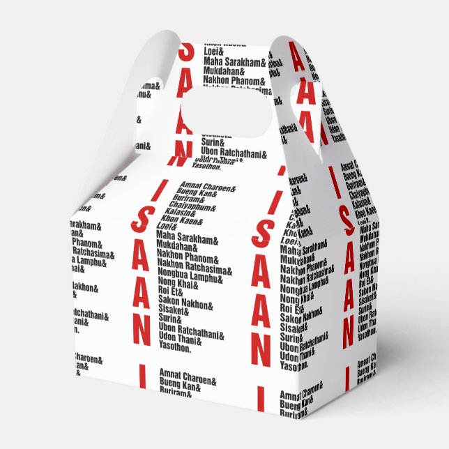 Städte in Isaan, Thailand Geschenkschachtel (Vorderseite)