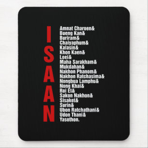 Städte in Isaan, Thailand Mousepad