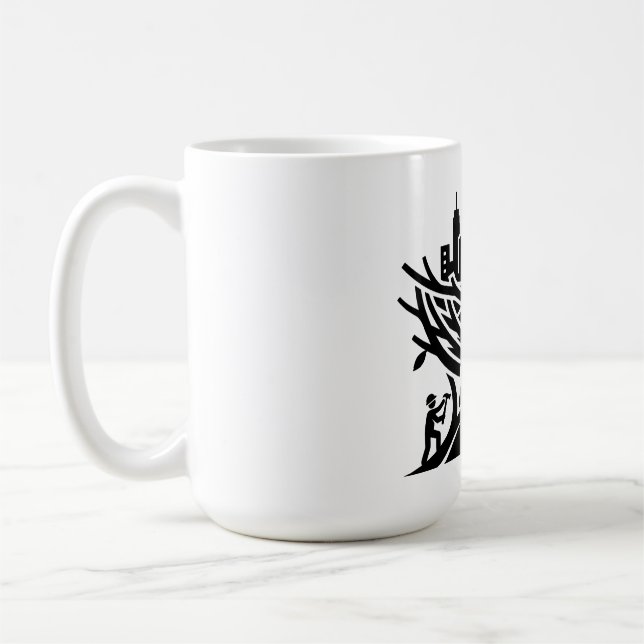 Städte-Nestbauer konstruiert eine massive neue Wel Kaffeetasse (Links)