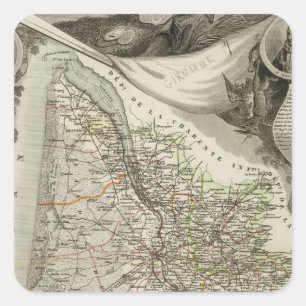 Städte Quadratischer Aufkleber