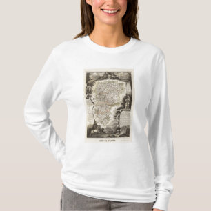 Städte und Großstädte Farbe entlang Grenzen T-Shirt