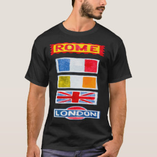 Städte und Länder ROM ITALIEN UK LONDON T-Shirt