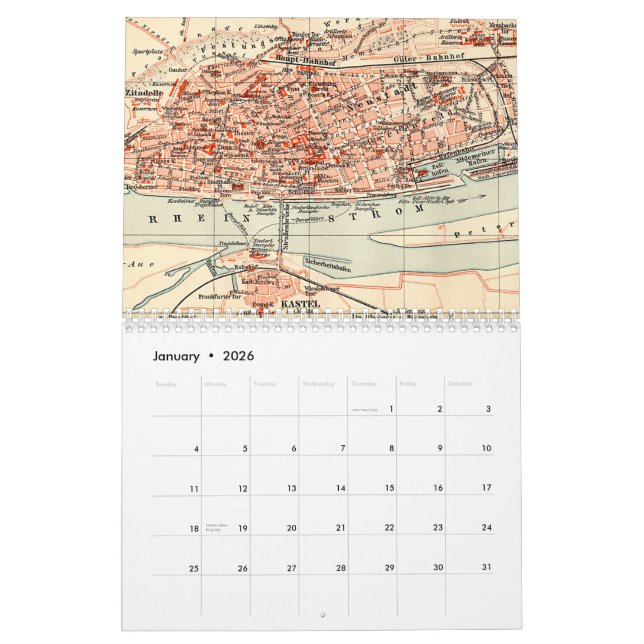 Städtekalender Kalender (Jan 2026)