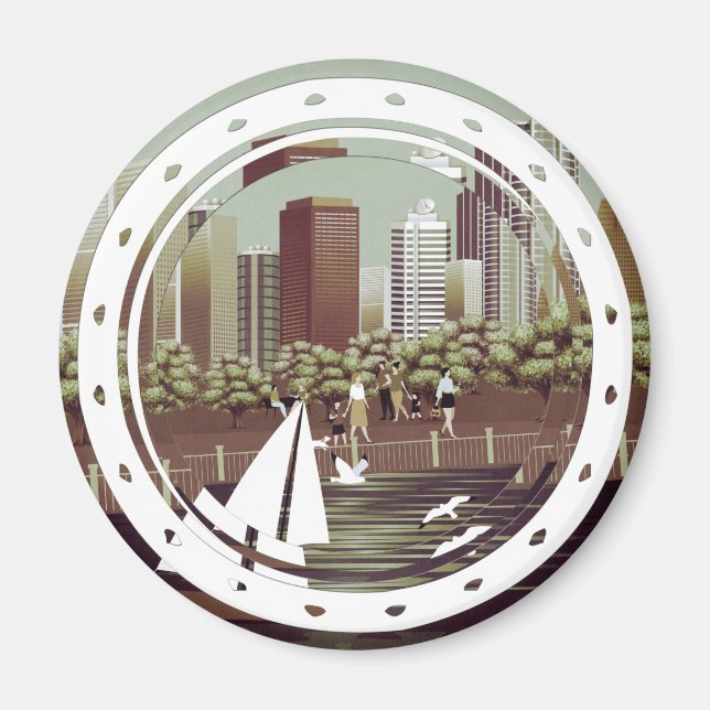 Städtelandschaft Magnet (Vorne)