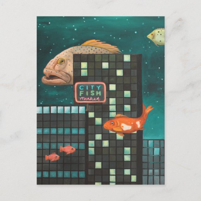 Stadtfisch Postkarte (Vorderseite)