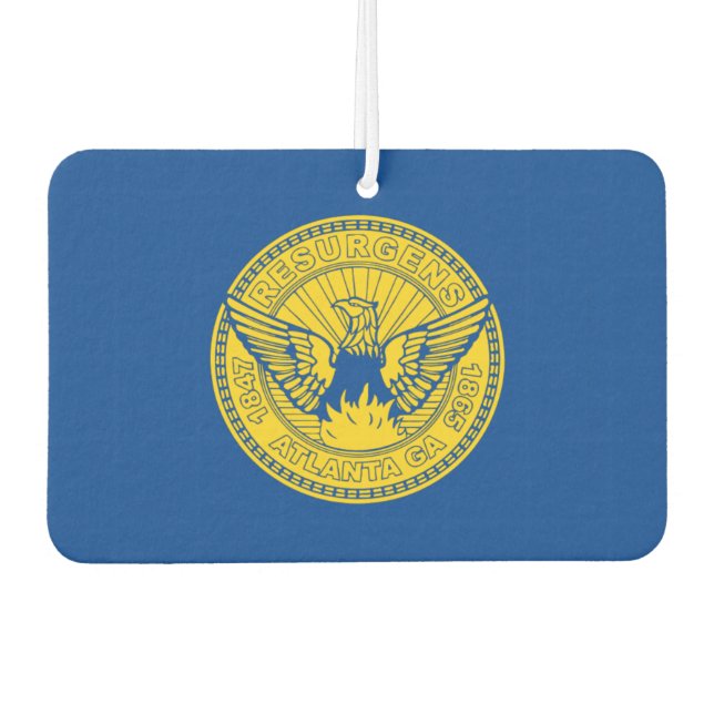 Stadtflagge Atlanta Autolufterfrischer (Vorderseite)
