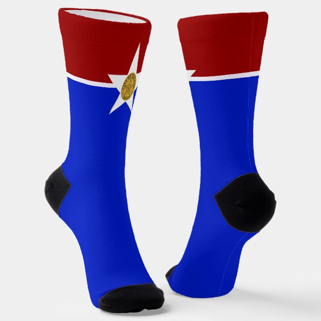 Stadtflagge Dallas (Texas) Socken (Gewinkelt)