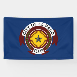 Stadtflagge El Paso (Texas) Banner