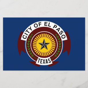 Stadtflagge El Paso (Texas) Briefpapier