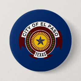 Stadtflagge El Paso (Texas) Button