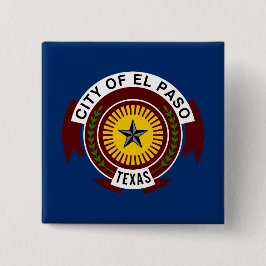 Stadtflagge El Paso (Texas) Button