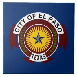 Stadtflagge El Paso (Texas) Fliese