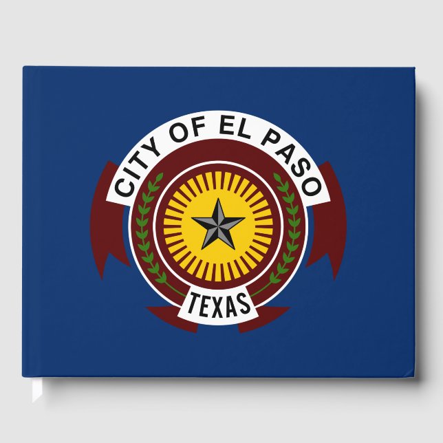 Stadtflagge El Paso (Texas) Gästebuch (Vorderseite)