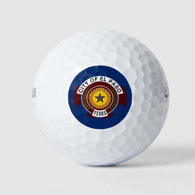 Stadtflagge El Paso (Texas) Golfball (Vorderseite)
