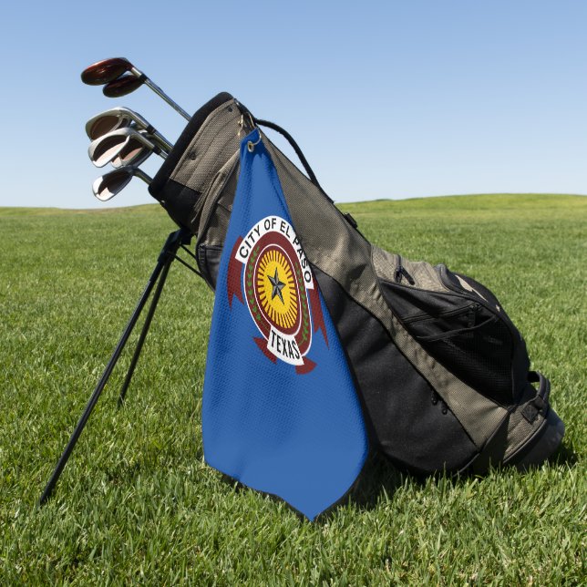 Stadtflagge El Paso (Texas) Golfhandtuch (Gras)