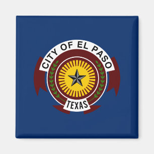 Stadtflagge El Paso (Texas) Magnet