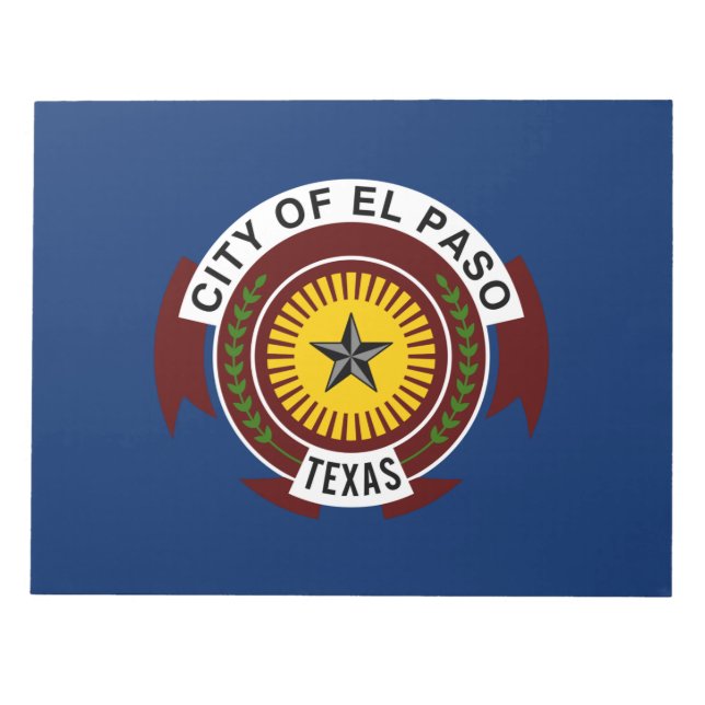 Stadtflagge El Paso (Texas) Notizblock (Vorderseite)