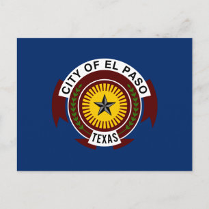 Stadtflagge El Paso (Texas) Postkarte