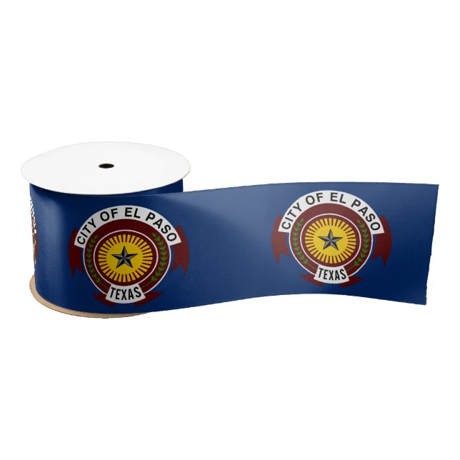 Stadtflagge El Paso (Texas) Satinband (Spule)