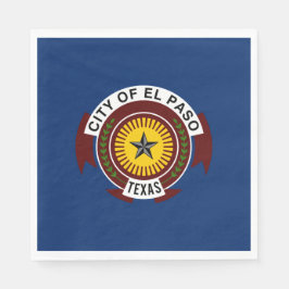 Stadtflagge El Paso (Texas) Serviette