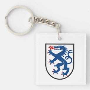 Stadtflagge Ingolstadt Deutschland Symbol Emblem D Schlüsselanhänger