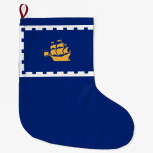 Stadtflagge Quebec (Québec, Kanada) Großer Weihnachtsstrumpf