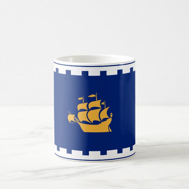 Stadtflagge Quebec (Québec, Kanada) Kaffeetasse (Mittel)