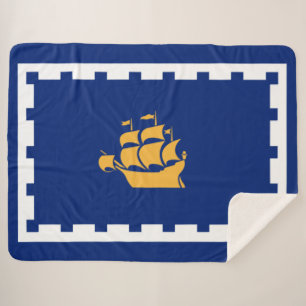 Stadtflagge Quebec (Québec, Kanada) Sherpadecke