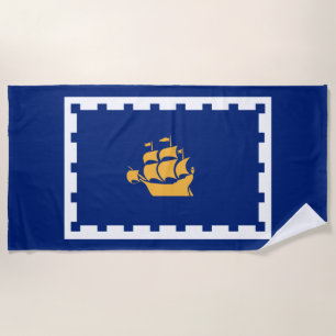 Stadtflagge Quebec (Québec, Kanada) Strandtuch