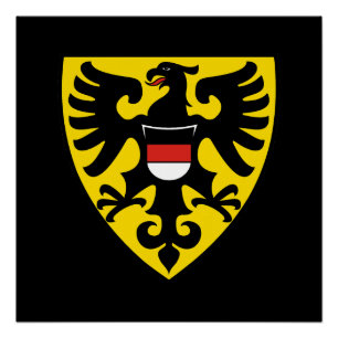 Stadtflagge Reutlingen Deutschland Symbol Emblem W Poster